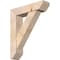 Ekena Millwork Traditional Slat Smooth Bracket w/ Offset Brace, Douglas Fir, 7 1/2"W x 30"D x 36"H BKT0806X30X36TRA06SDF - alternate 1